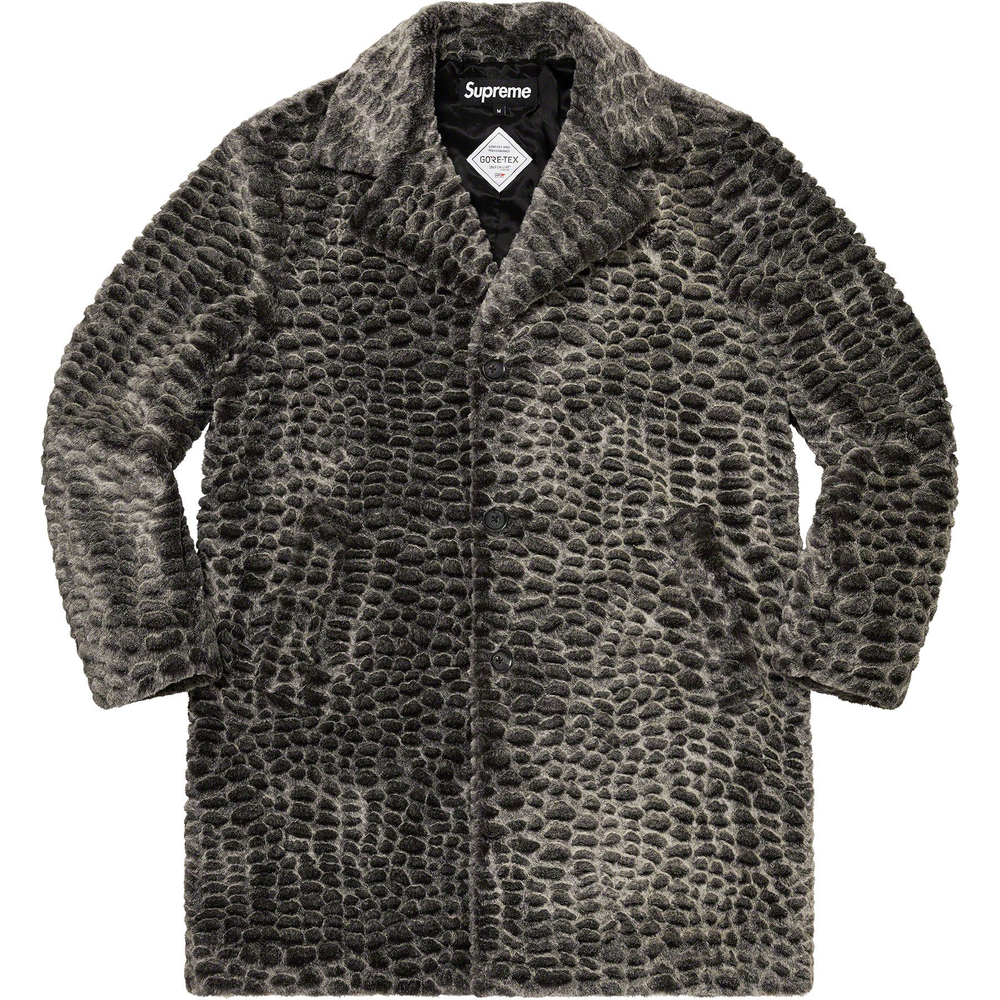 Details on Croc Faux Fur Overcoat  from spring summer
                                                    2023 (Price is $398)