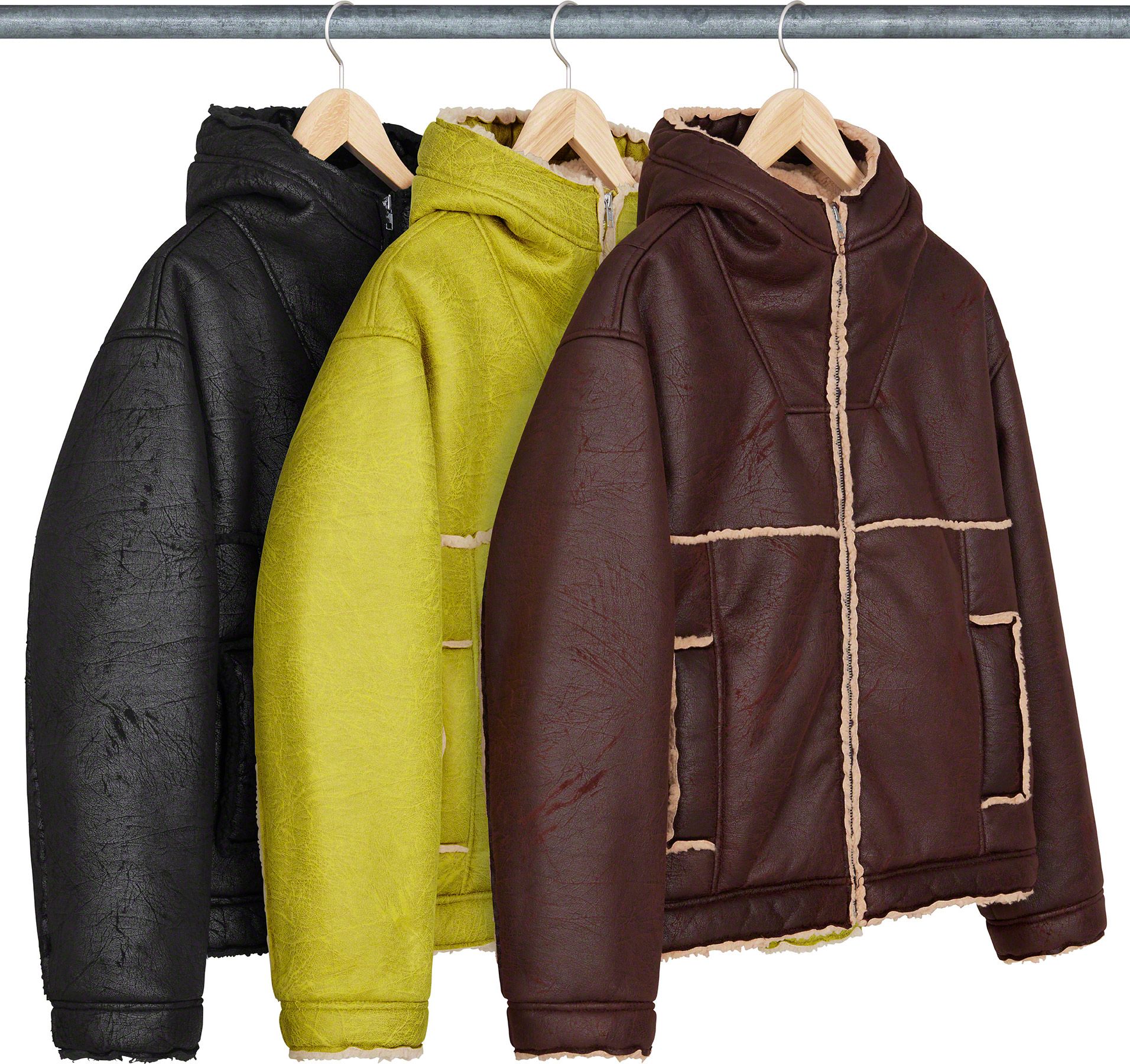 ブルゾン【XL】Supreme Faux Shearling Hooded Jacket - www.rdkgroup.la