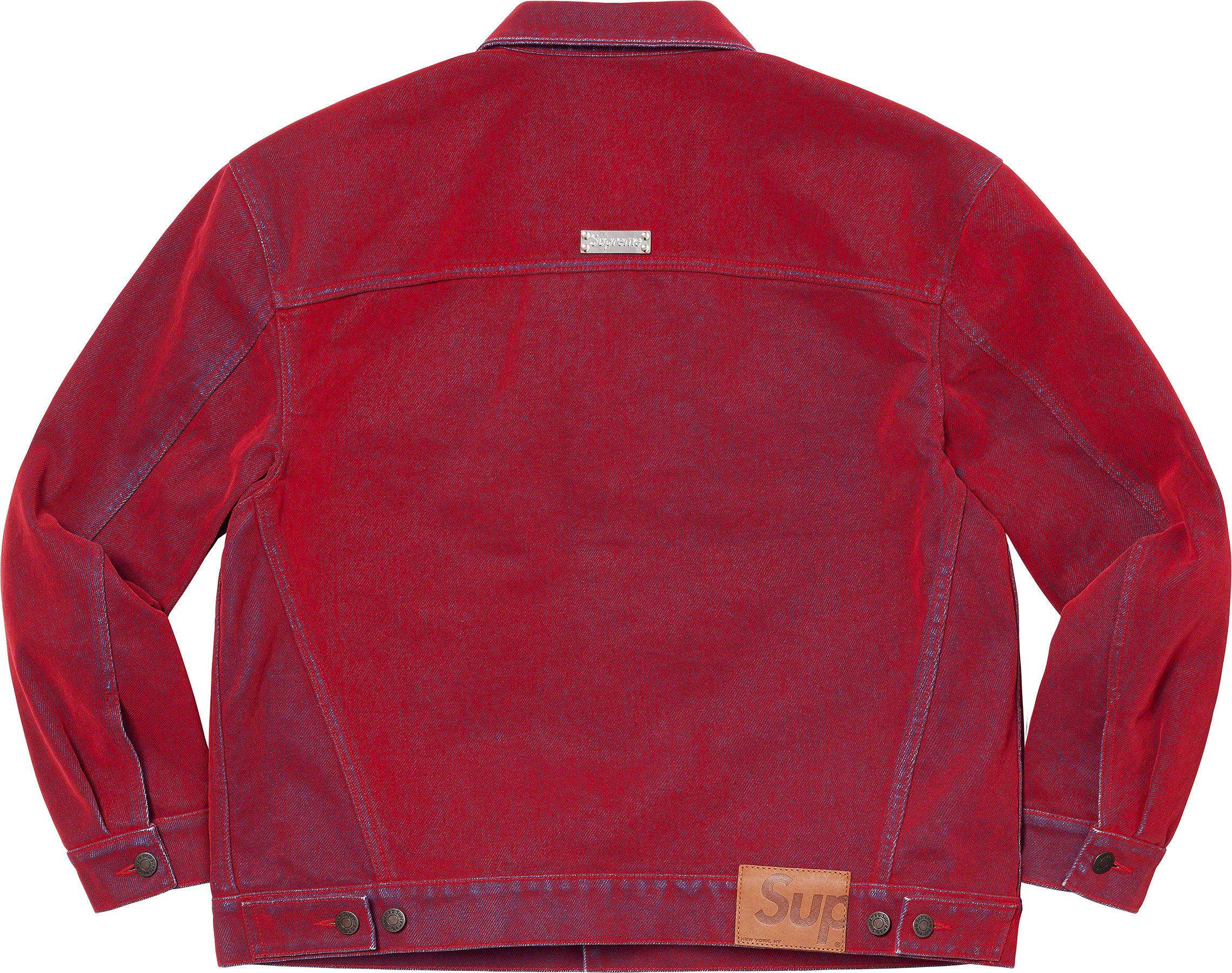 Supreme Red Jean Jackets for Men