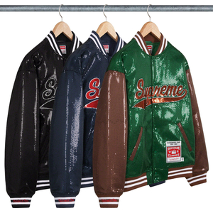 Mitchell & Ness Sequin Varsity Jacket - spring summer 2023 - Supreme