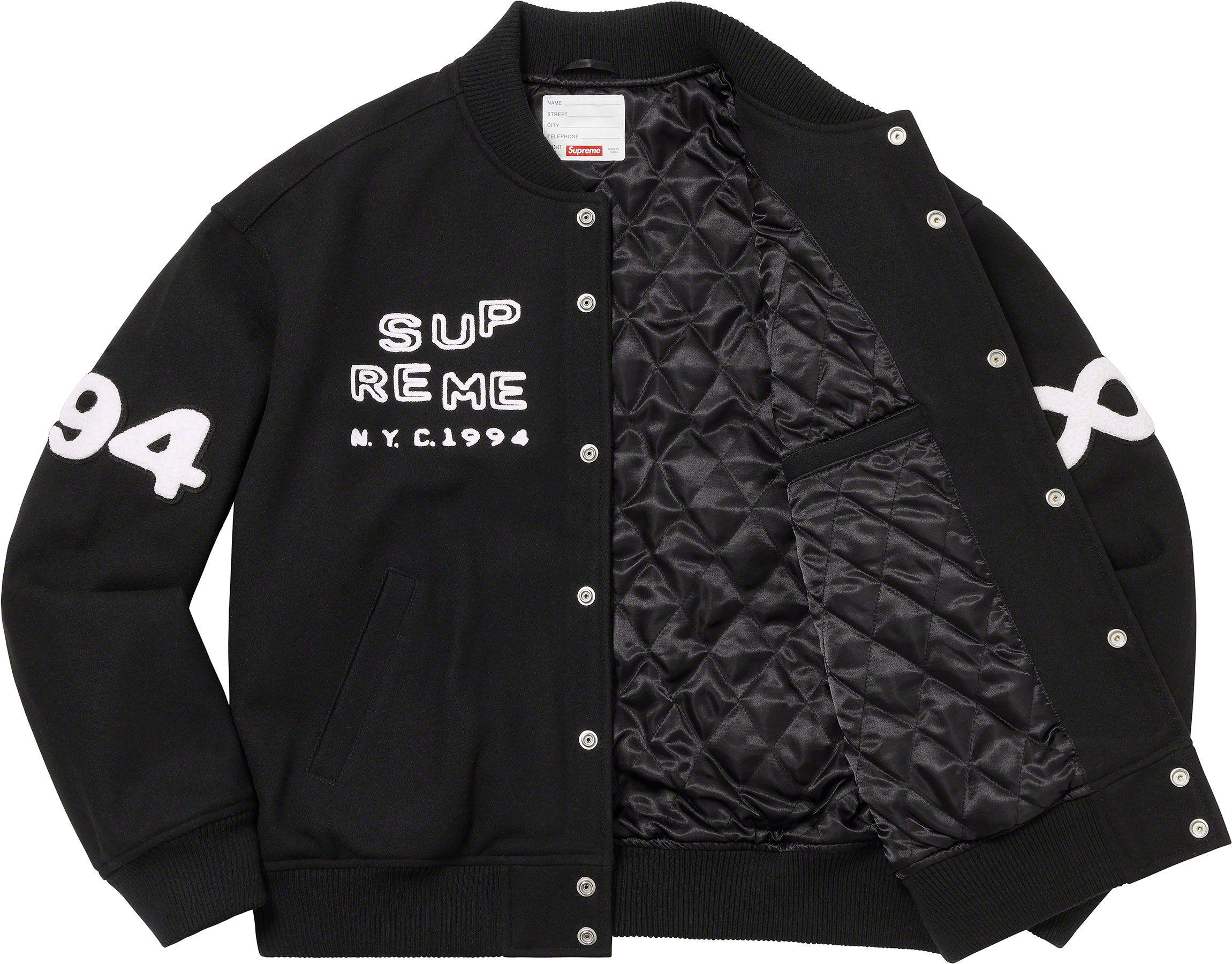 Supreme Tourist Varsity Black Jacket - Farfetch