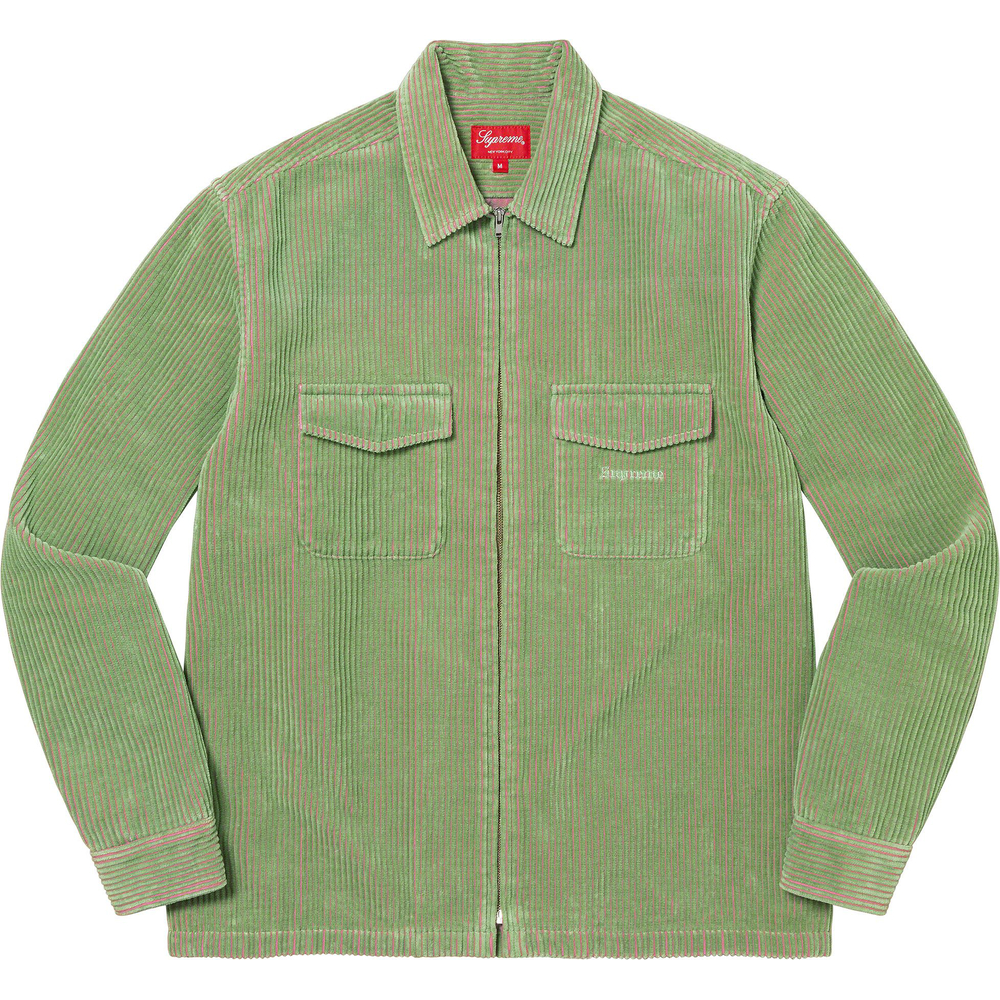 Supreme Corduroy Detailed Zip Sweater-