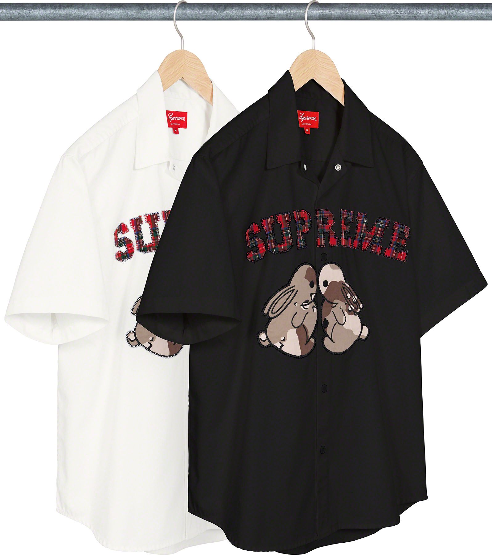 Supreme Bunnies S/S Work Shirt Black-