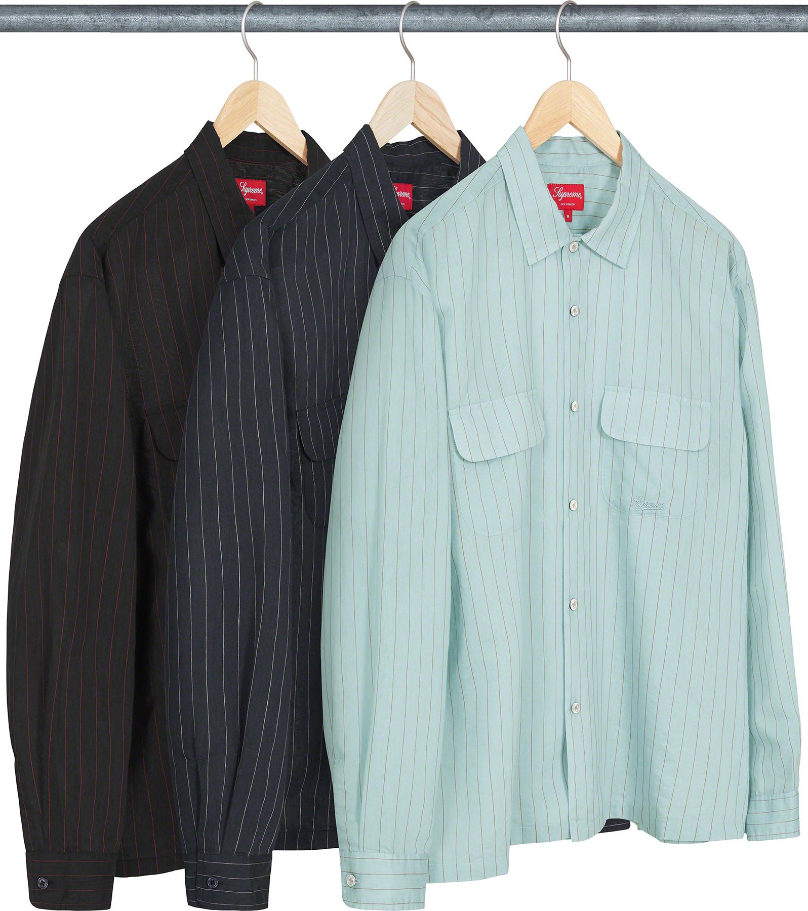Supreme pinstripe linen shirt