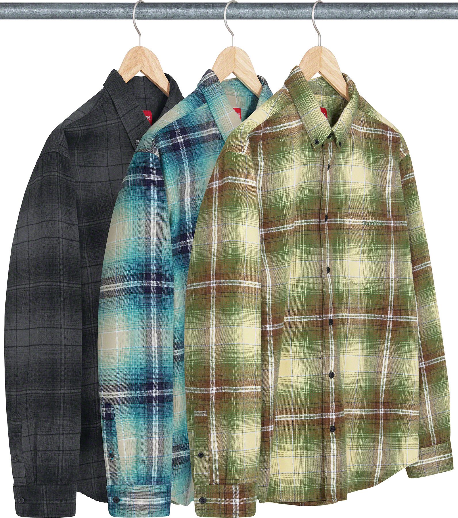 Supreme Shadow Plaid Flannel Shirt Lサイズ
