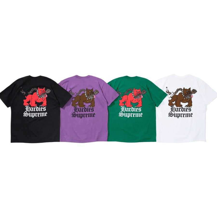 Details on Supreme Hardies Dog Tee from spring summer
                                            2023 (Price is $44)