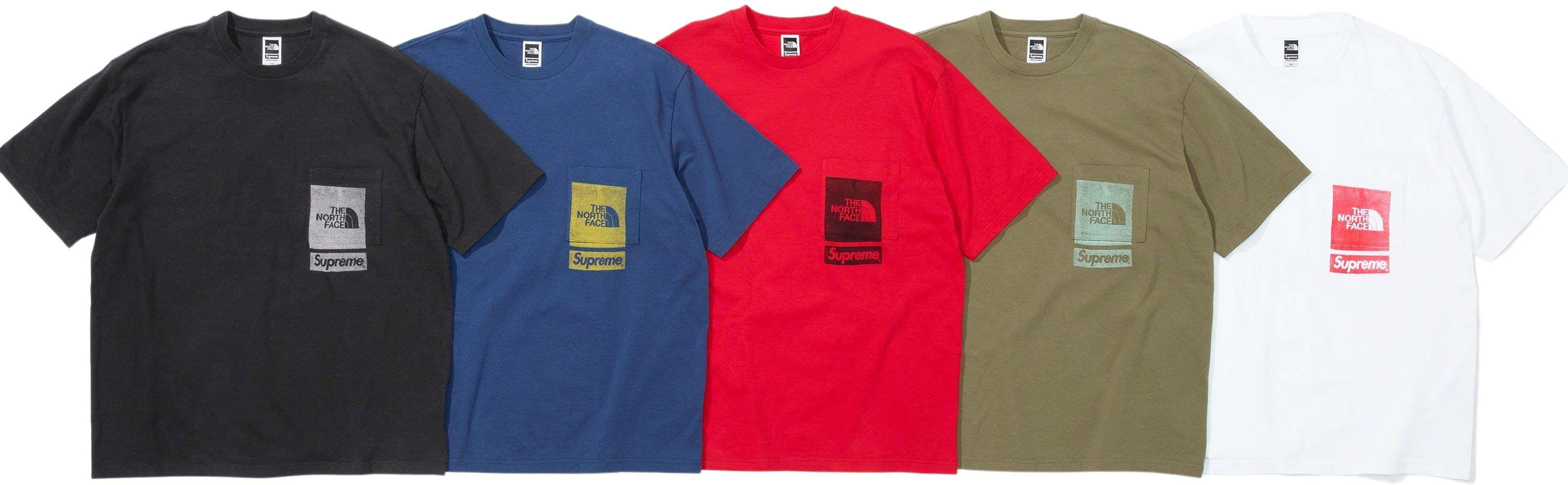 Supreme×THE NORTH FACE Printed PocketTee