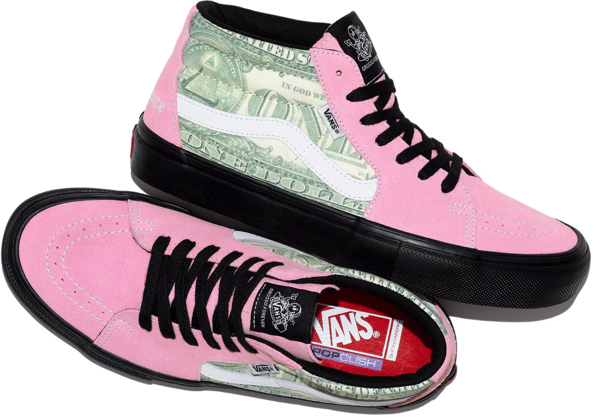 Supreme vans dollar skate gross mid pink - スニーカー
