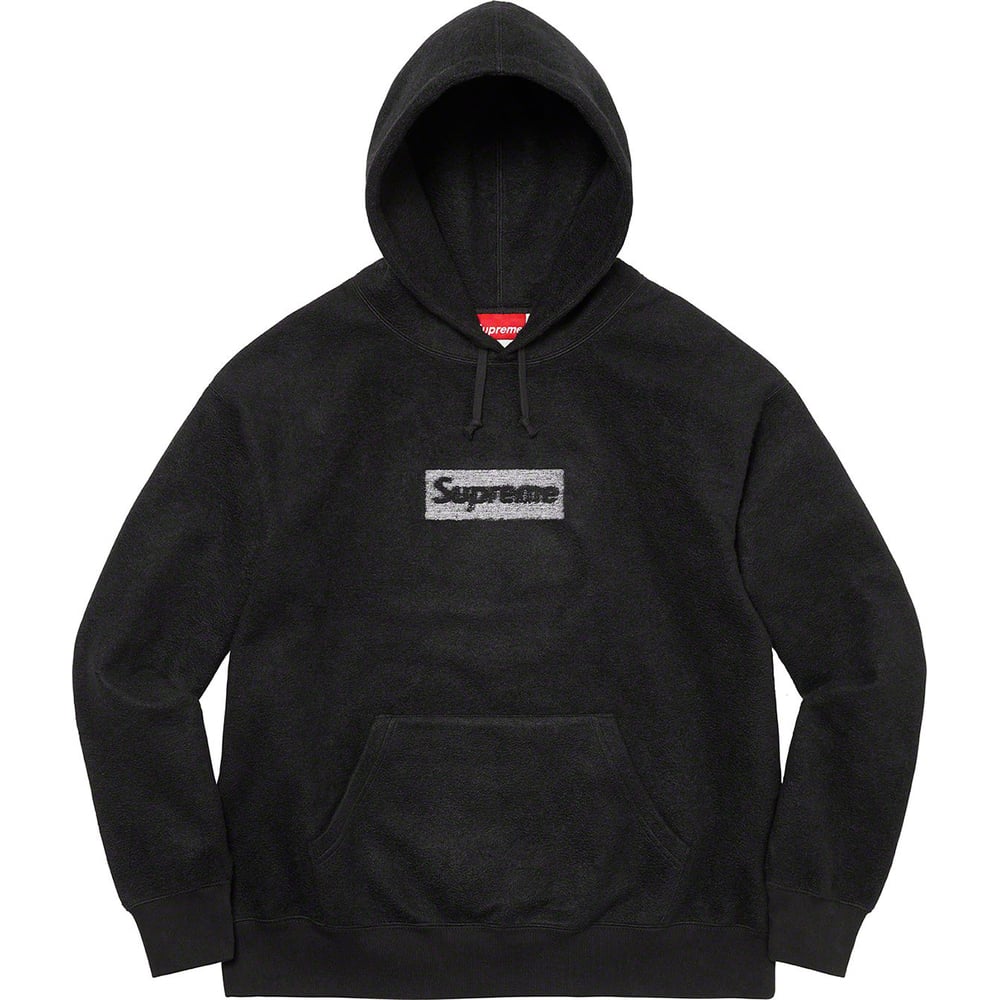 supreme box logo hooded sweatshirt black