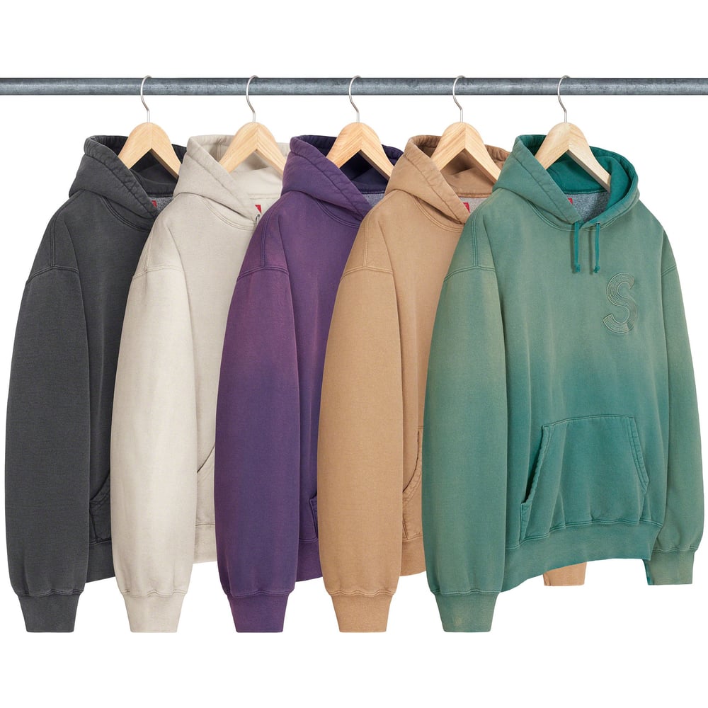 Details on Overdyed S Logo Hooded Sweatshirt from spring summer
                                            2023 (Price is $158)