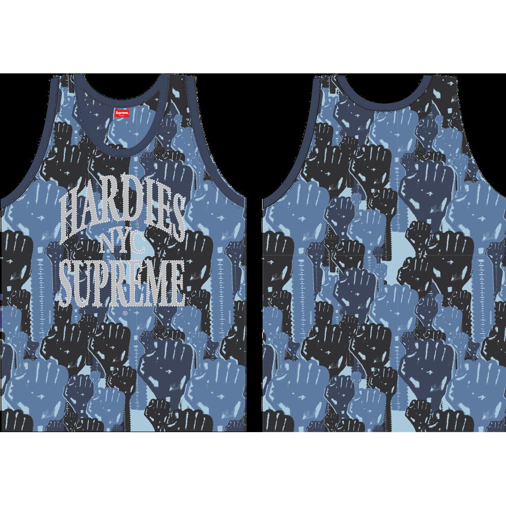 Details on Supreme Hardies Camo Basketball Jersey  from spring summer
                                                    2023