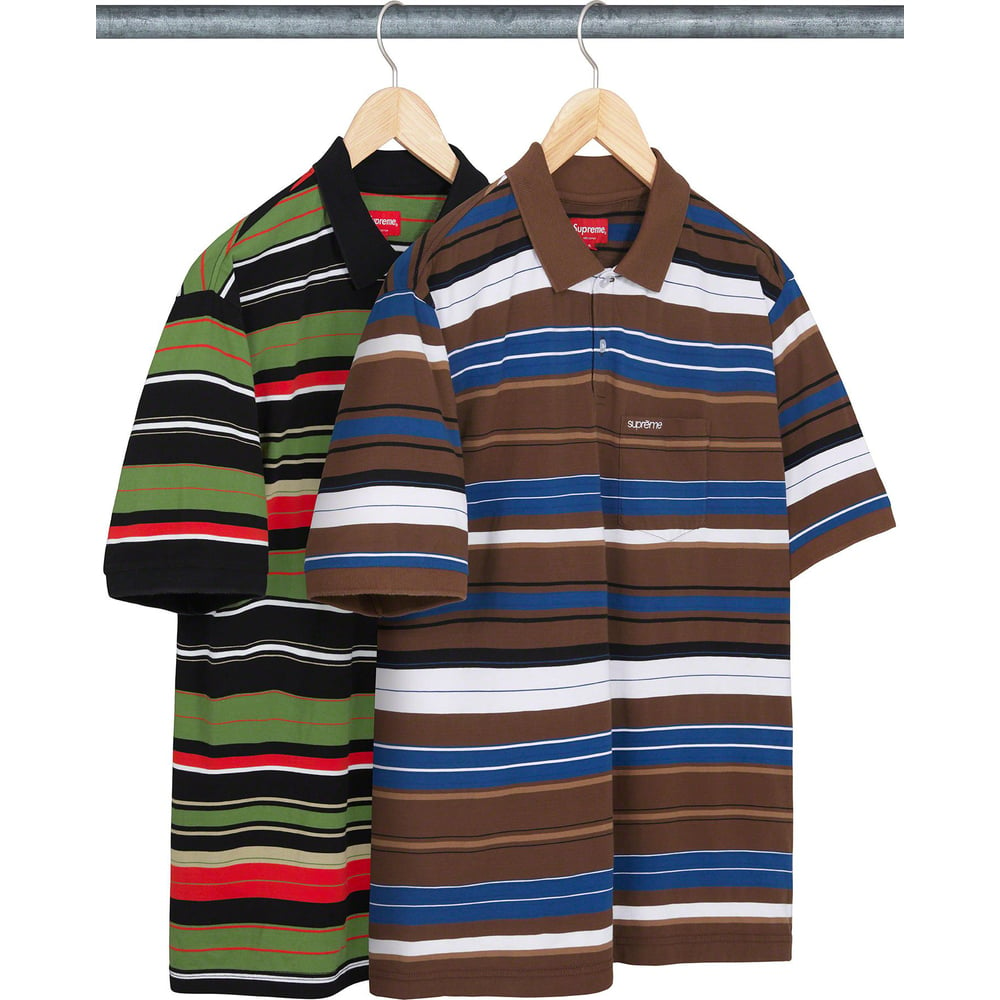 Supreme Multi Stripe Polo releasing on Week 1 for spring summer 2023