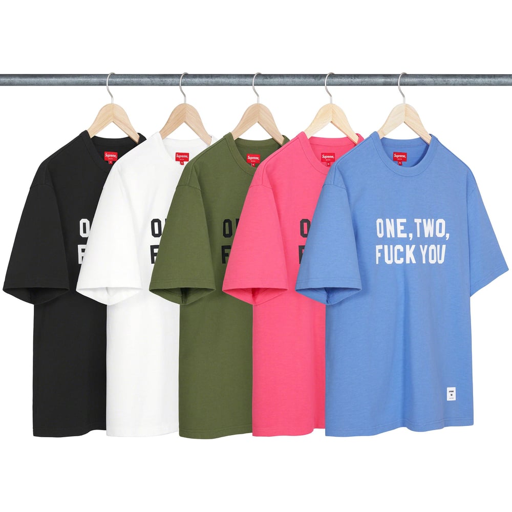 Supreme One Two Fuck You S S Top for spring summer 23 season