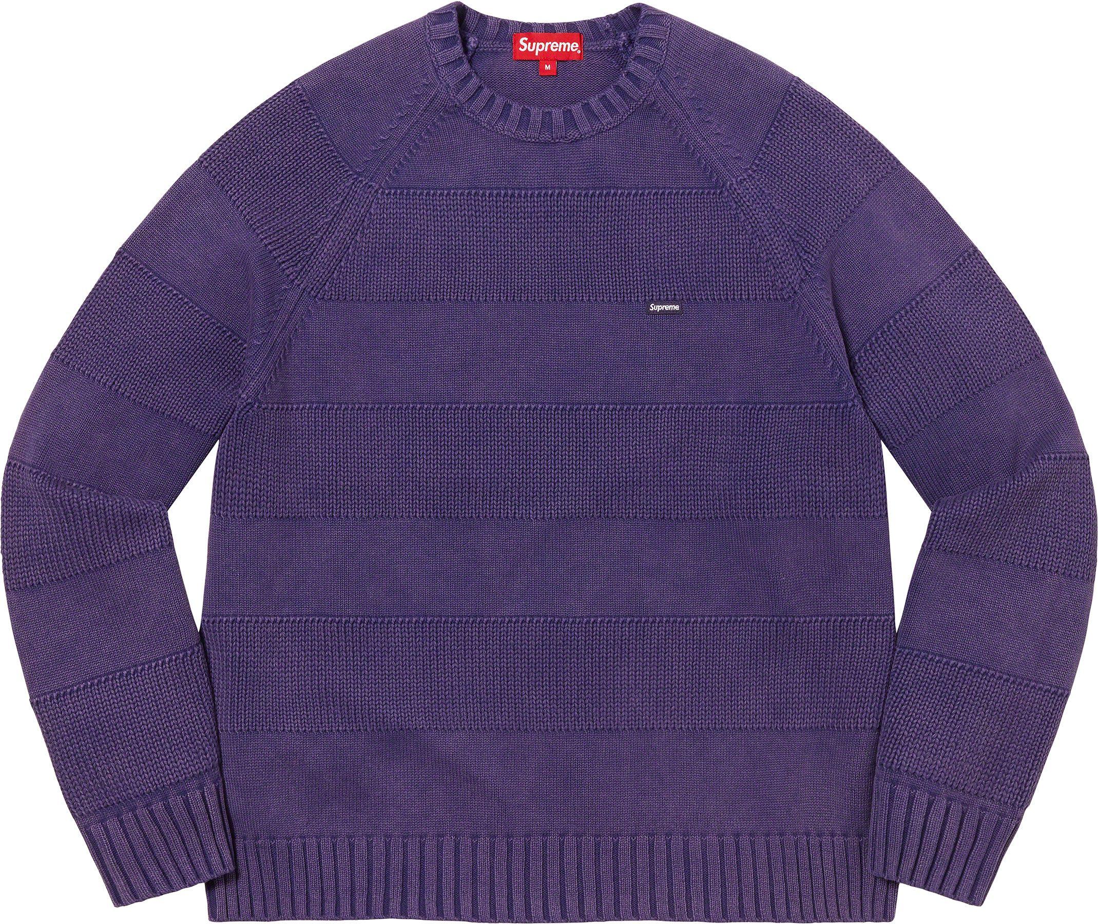 Supreme Back Logo Sweater Lilac