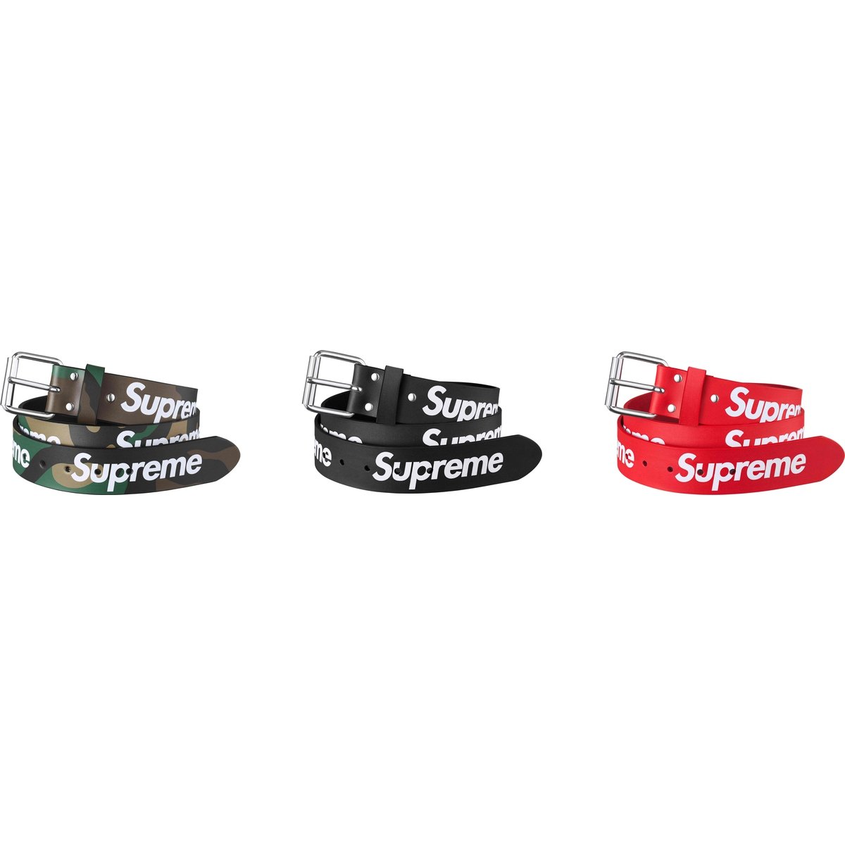 Supreme Repeat Leather Belt released during spring summer 24 season
