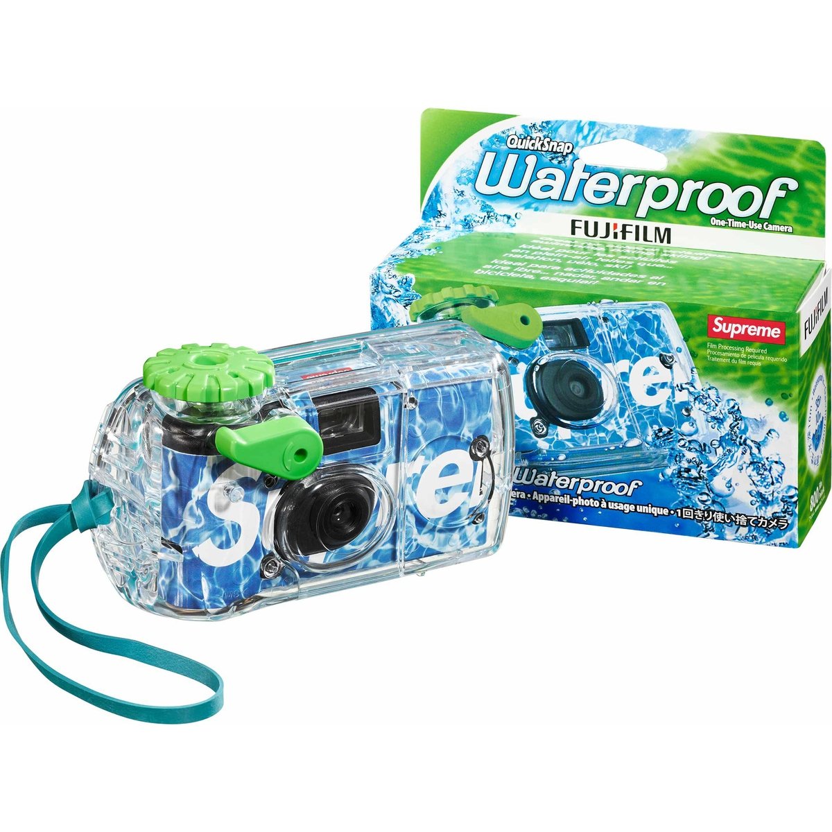Details on Supreme  FujiFilm Waterproof Camera from spring summer
                                            2024 (Price is $38)