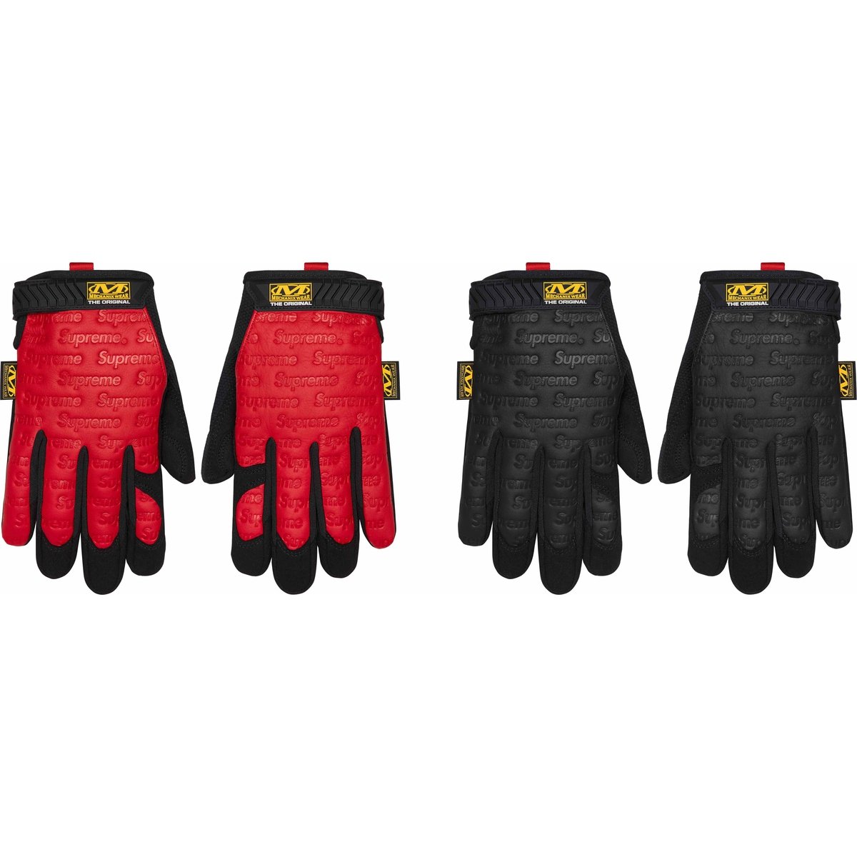 Details on Supreme Mechanix Leather Work Gloves from spring summer
                                            2024 (Price is $58)