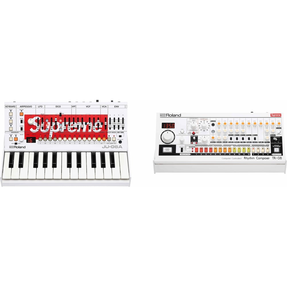 Details on Supreme Roland JU-06A Synthesizer and TR-08 Rhythm Composer  from spring summer
                                                    2024