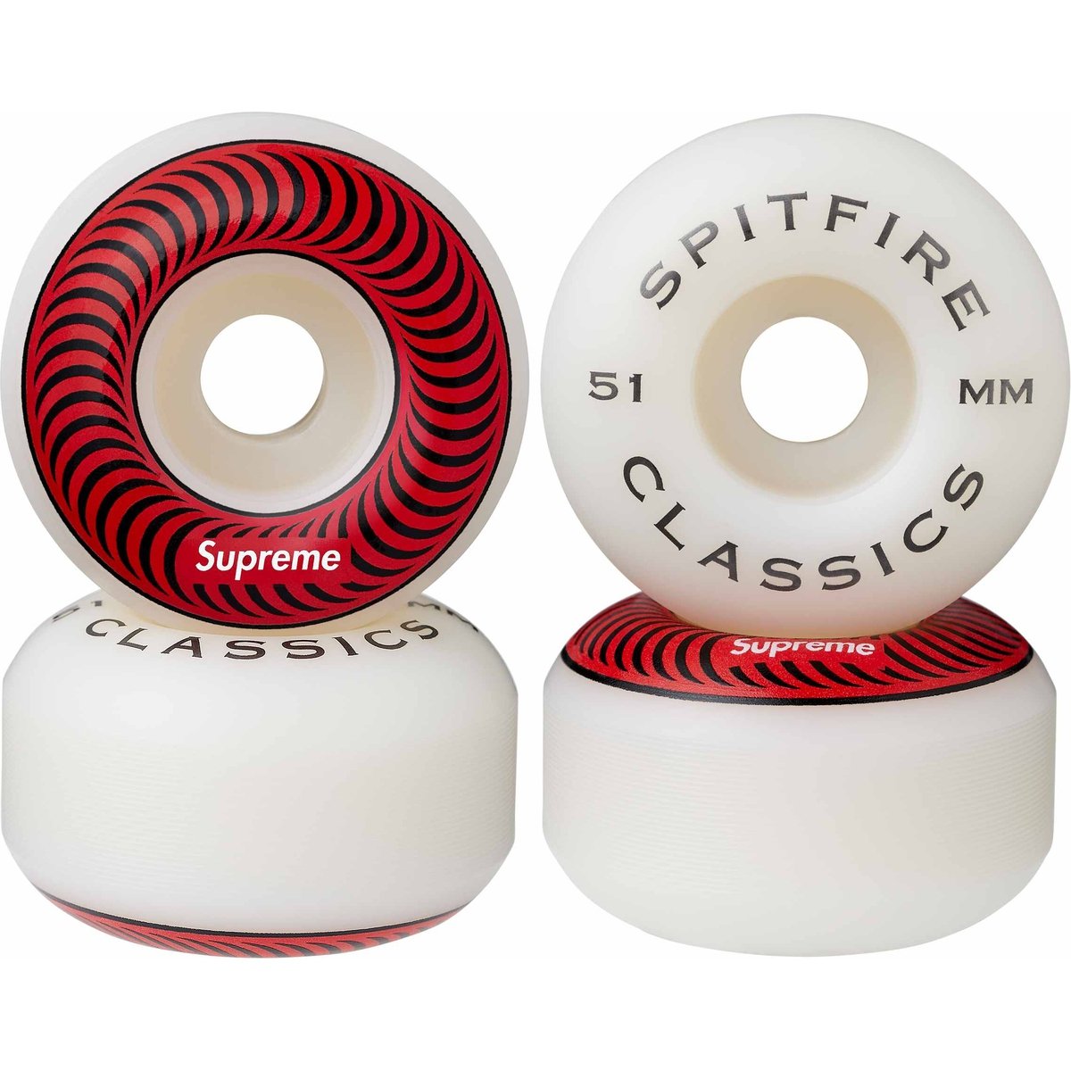 Details on Supreme Spitfire Classic Wheels (Set of 4) from spring summer
                                            2024 (Price is $36)