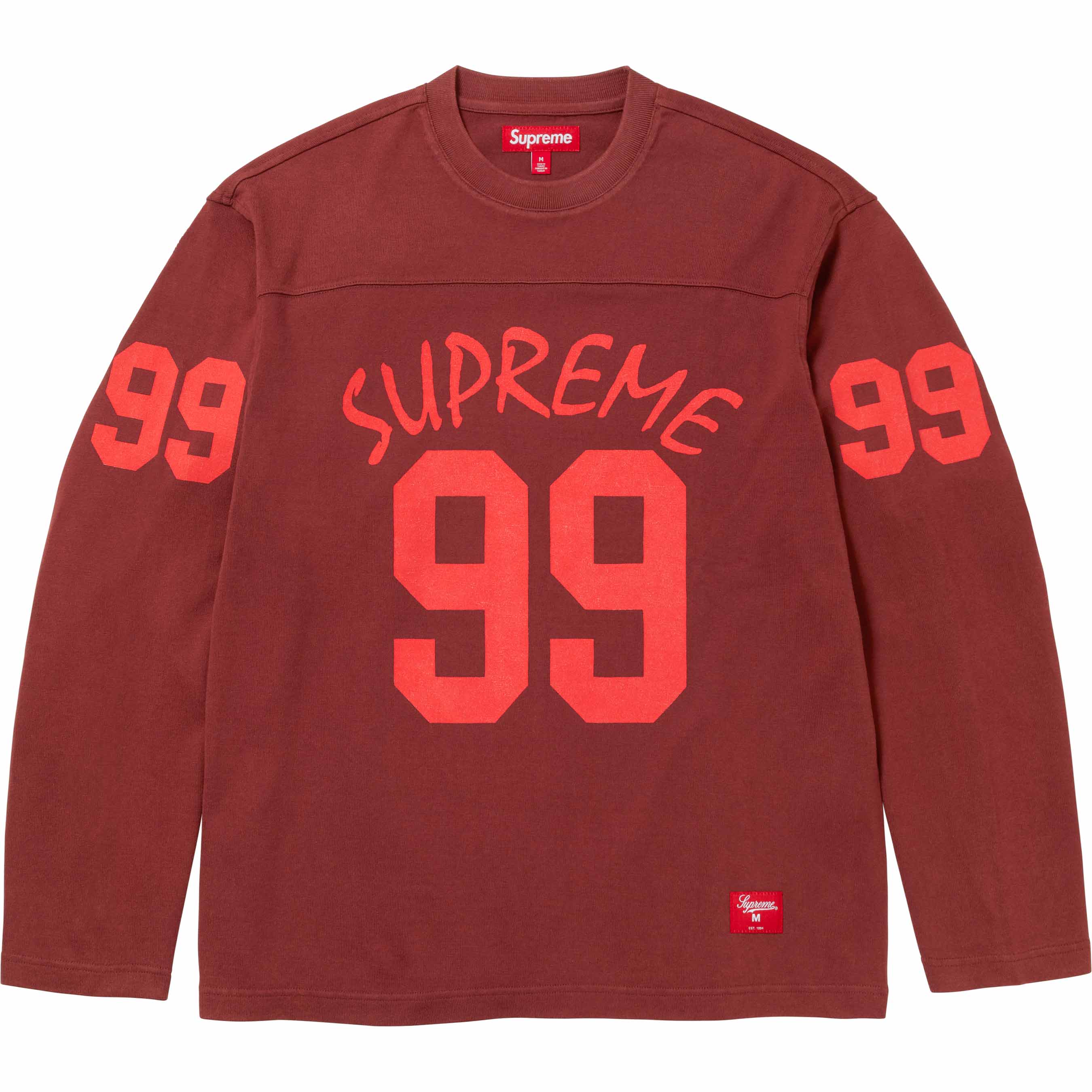 Supreme 99 L/S Football Top Stone XLsupreme