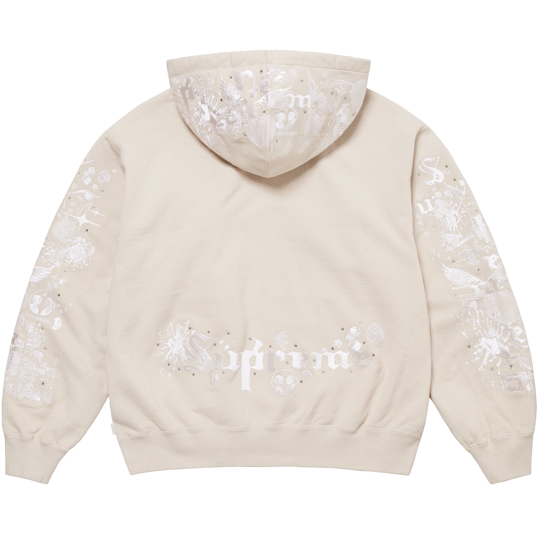 Details on AOI Zip Up Hooded Sweatshirt Natural from spring summer
                                                    2024 (Price is $198)
