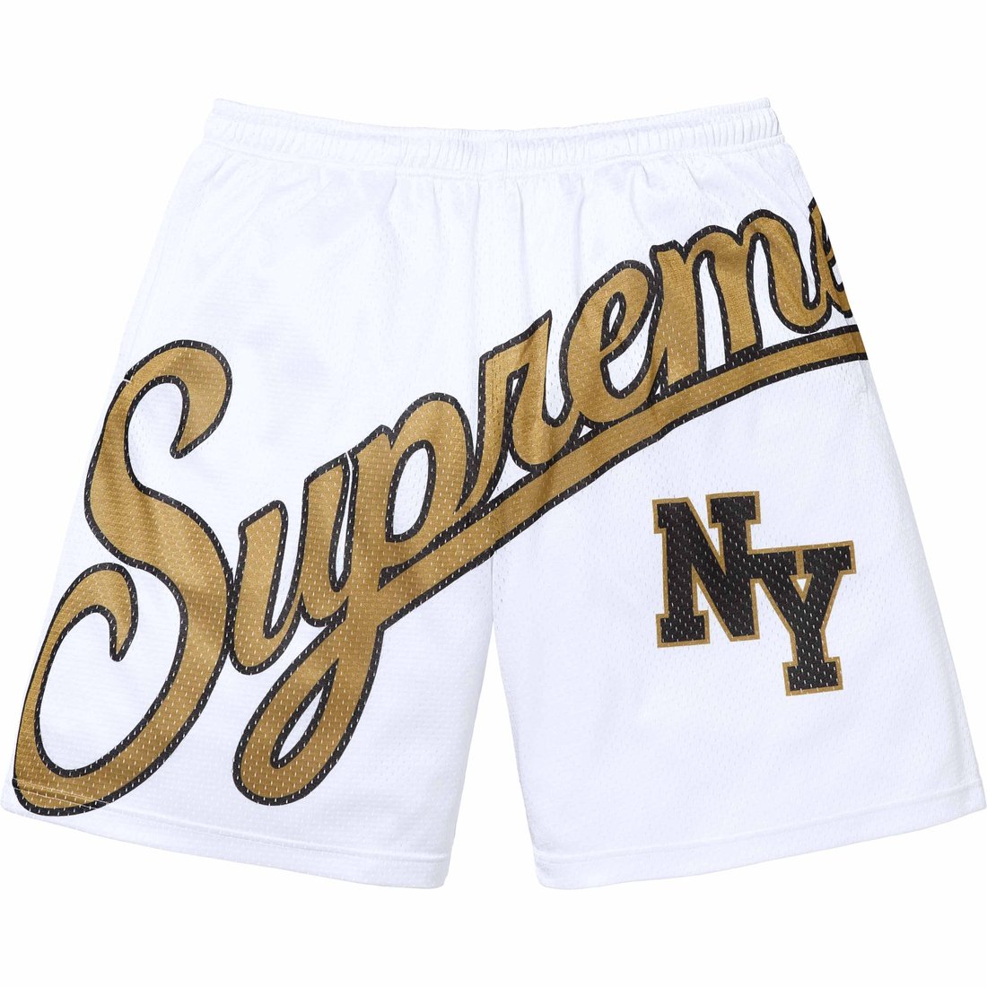 Details on Big Script Mesh Short White from spring summer
                                                    2024 (Price is $110)