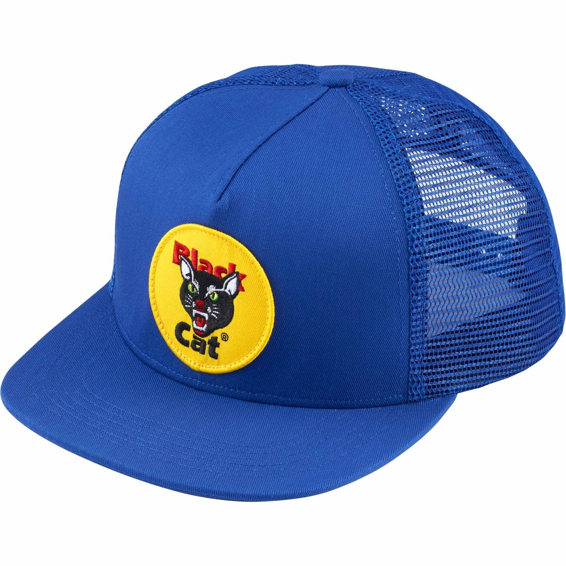 Details on Black Cat Mesh Back 5-Panel Royal from spring summer
                                                    2024 (Price is $48)