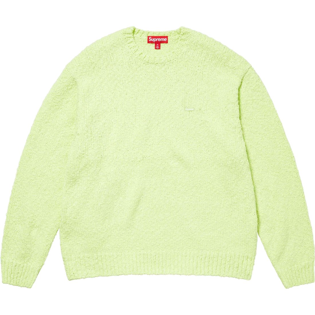 Details on Bouclé Small Box Sweater Bright Lime from spring summer
                                                    2024 (Price is $148)