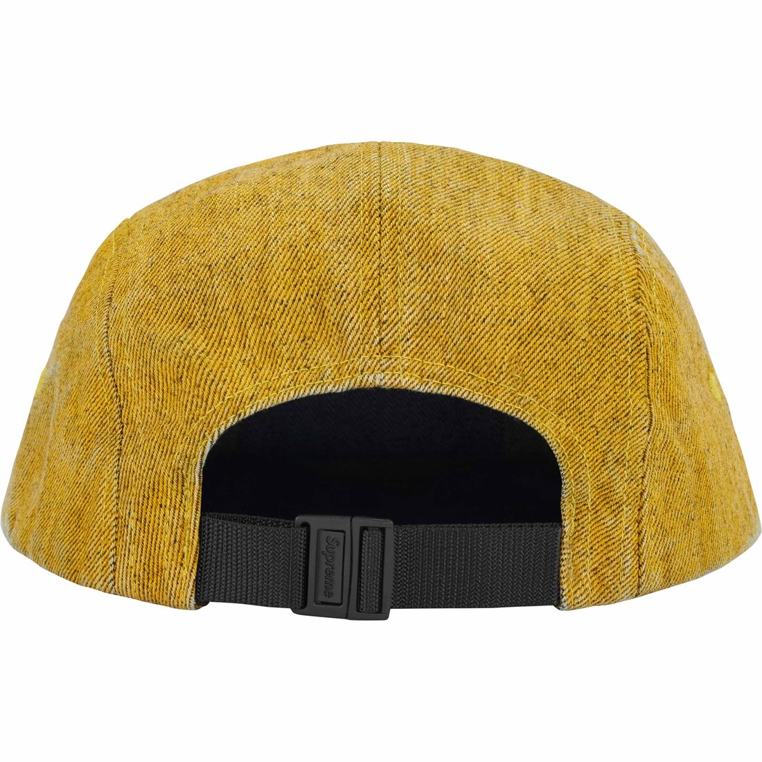 Details on Coated Denim Camp Cap Yellow from spring summer
                                                    2024 (Price is $54)