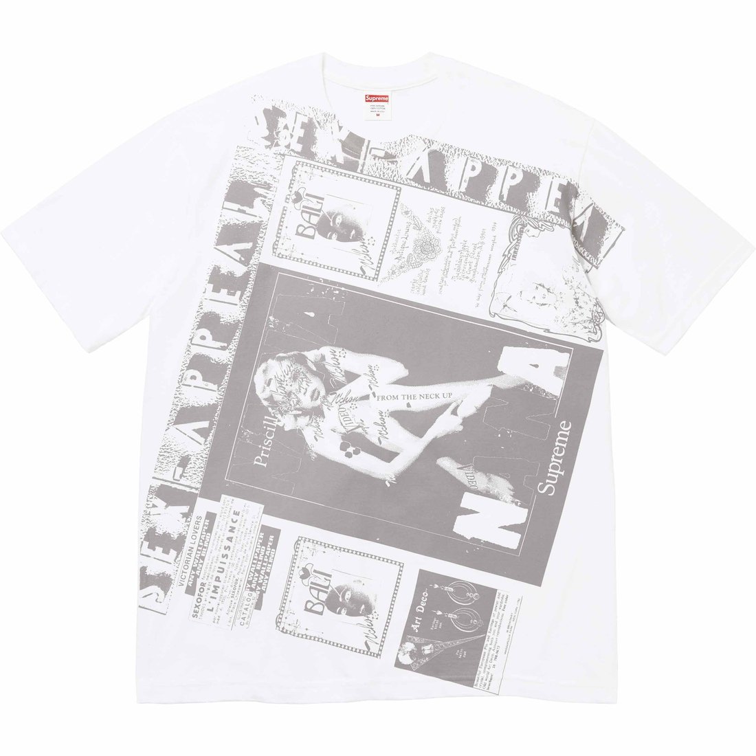 Details on Collage Tee White from spring summer
                                                    2024 (Price is $40)