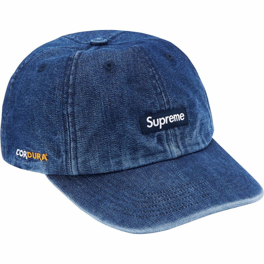 Details on Cordura Denim Small Box 6-Panel Blue from spring summer
                                                    2024 (Price is $54)