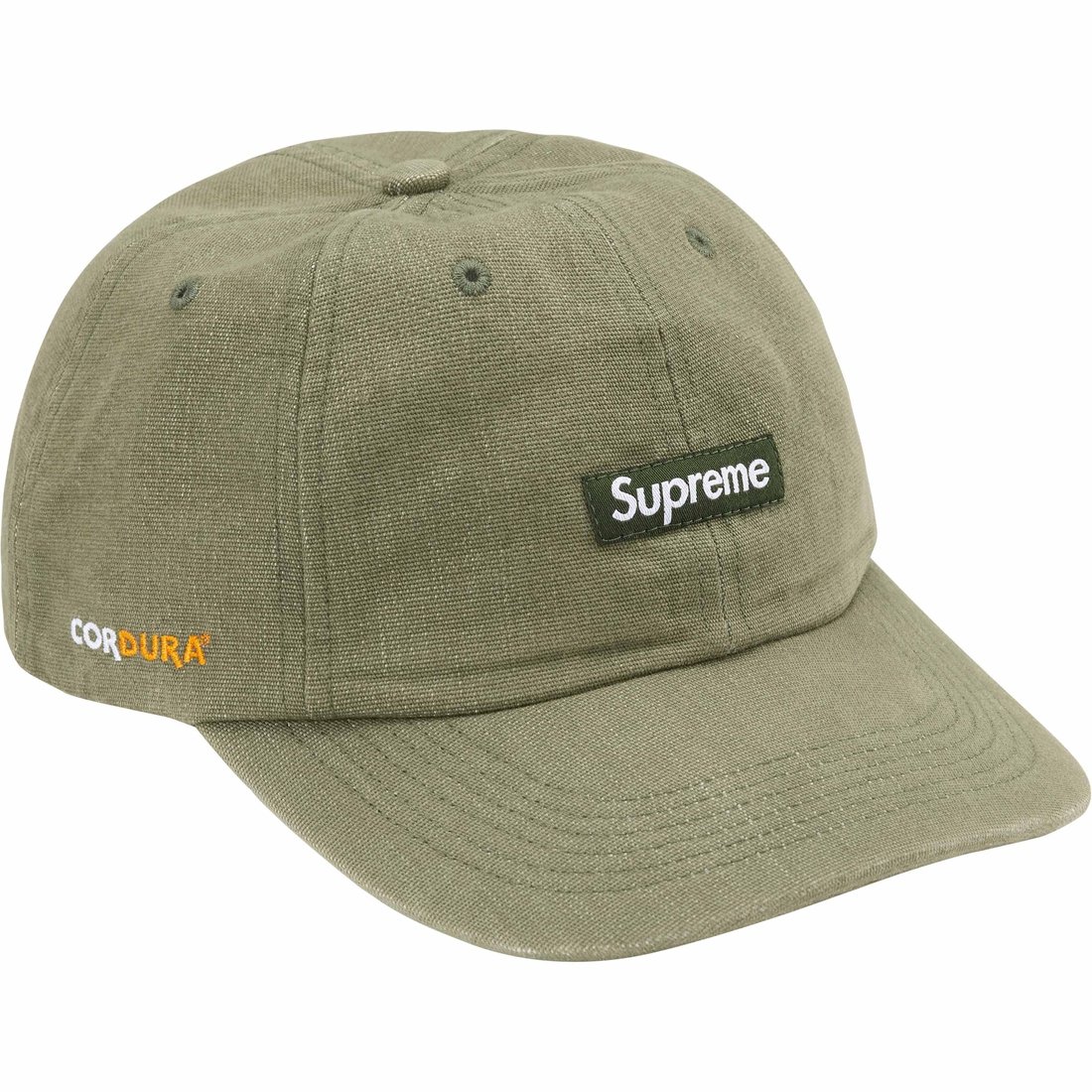 Details on Cordura Denim Small Box 6-Panel Green from spring summer
                                                    2024 (Price is $54)
