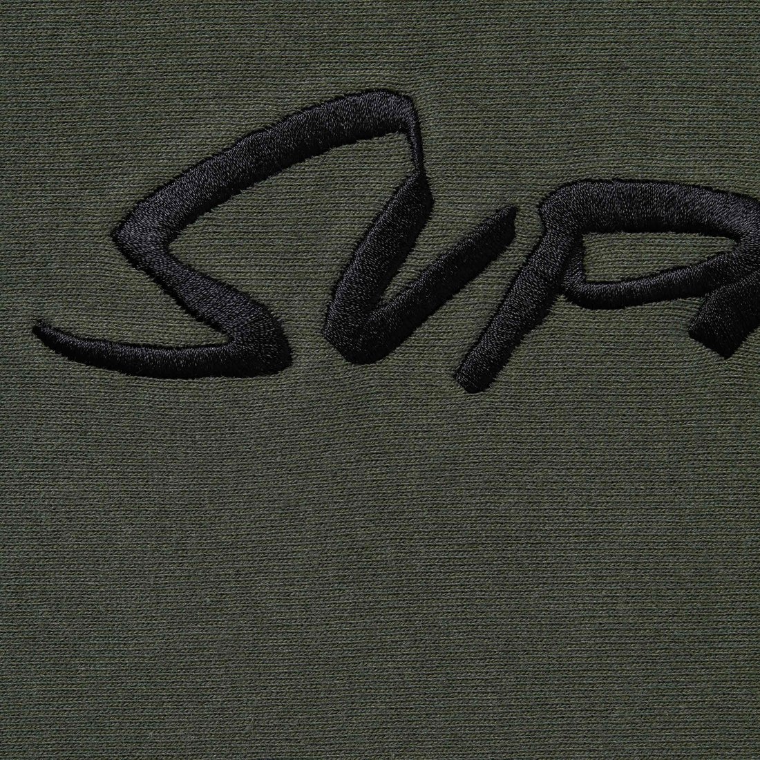 Details on Futura Hooded Sweatshirt Dark Olive from spring summer
                                                    2024 (Price is $158)
