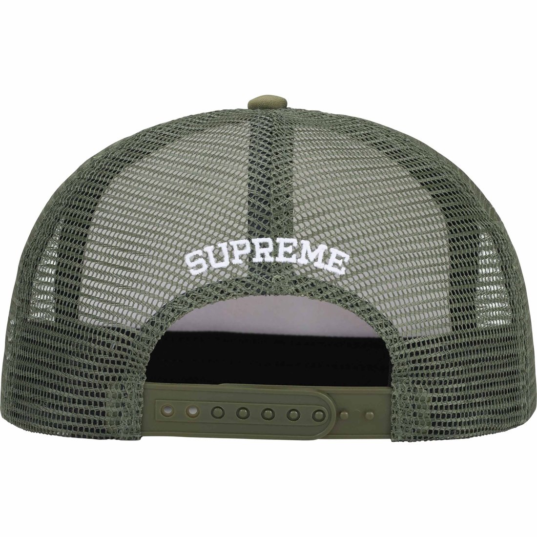 Details on Gradient Mesh Back 5-Panel Olive from spring summer
                                                    2024 (Price is $48)