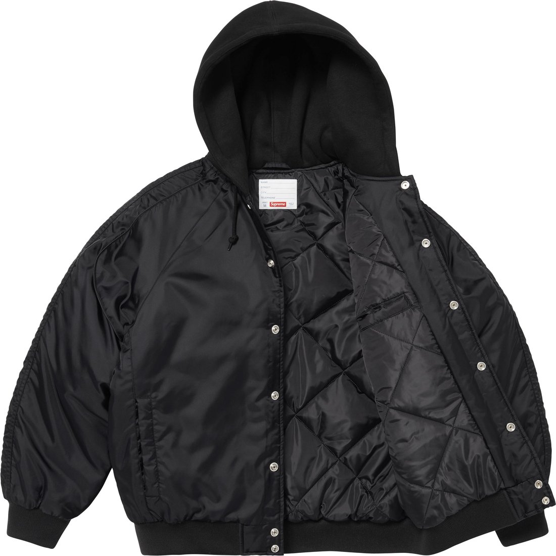 Details on Hooded Stadium Jacket Black from spring summer
                                                    2024 (Price is $238)