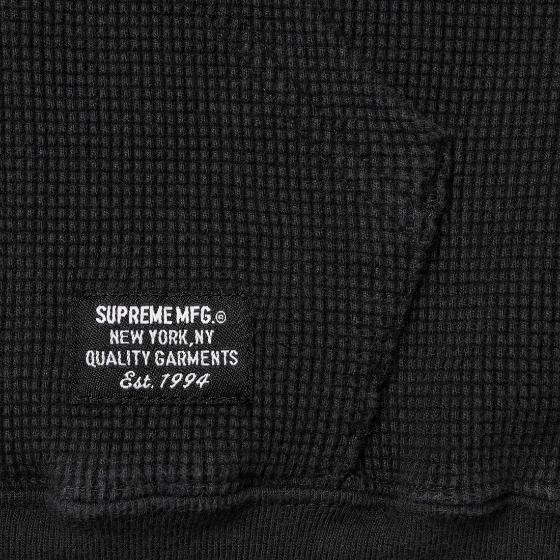 Details on Hooded Zip Up Thermal Black from spring summer
                                                    2024 (Price is $128)