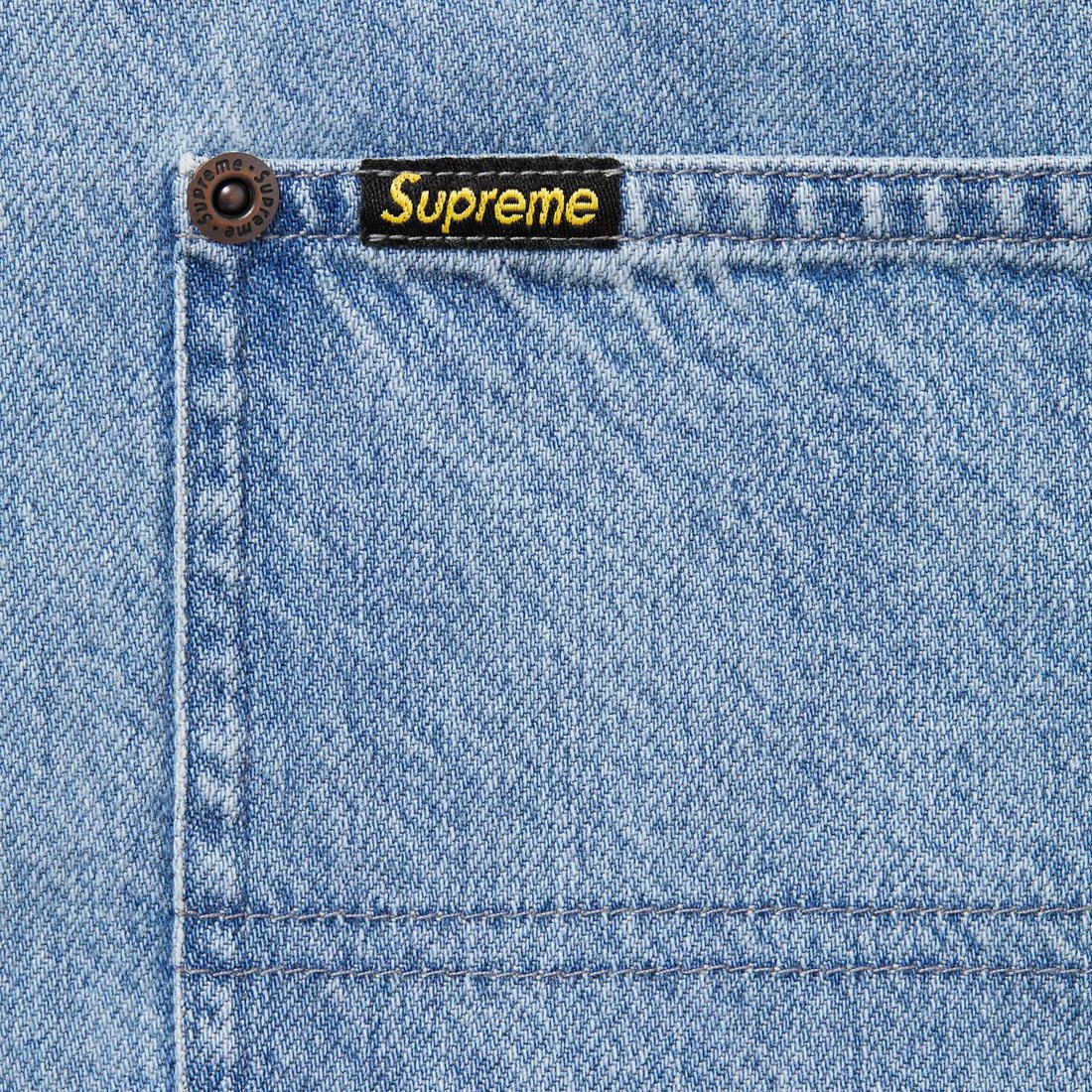 Details on Loose Fit S S Denim Painter Shirt Washed Blue from spring summer
                                                    2024 (Price is $128)