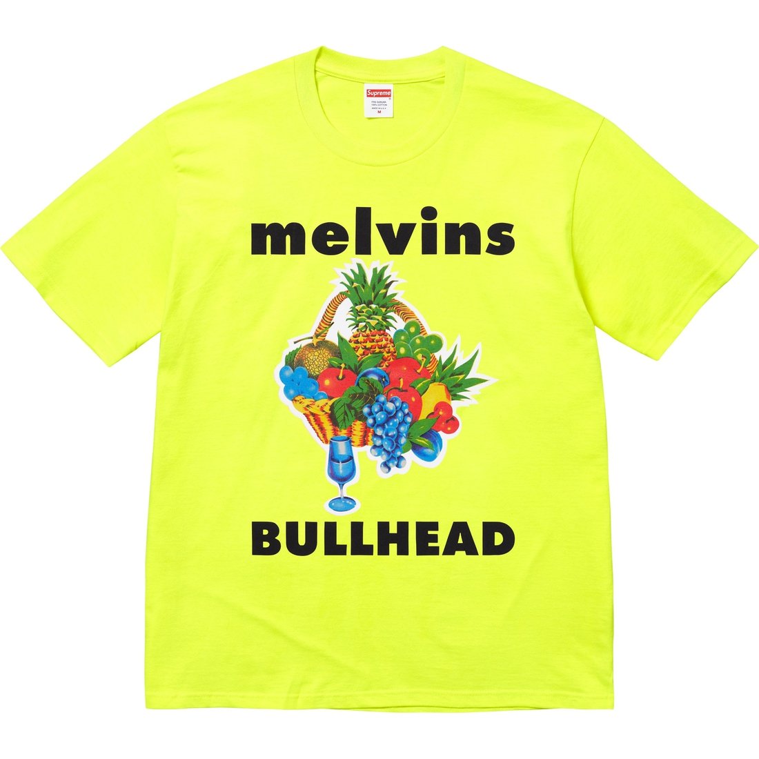 Details on Melvins Bullhead Tee Fluorescent Yellow from spring summer
                                                    2024 (Price is $48)