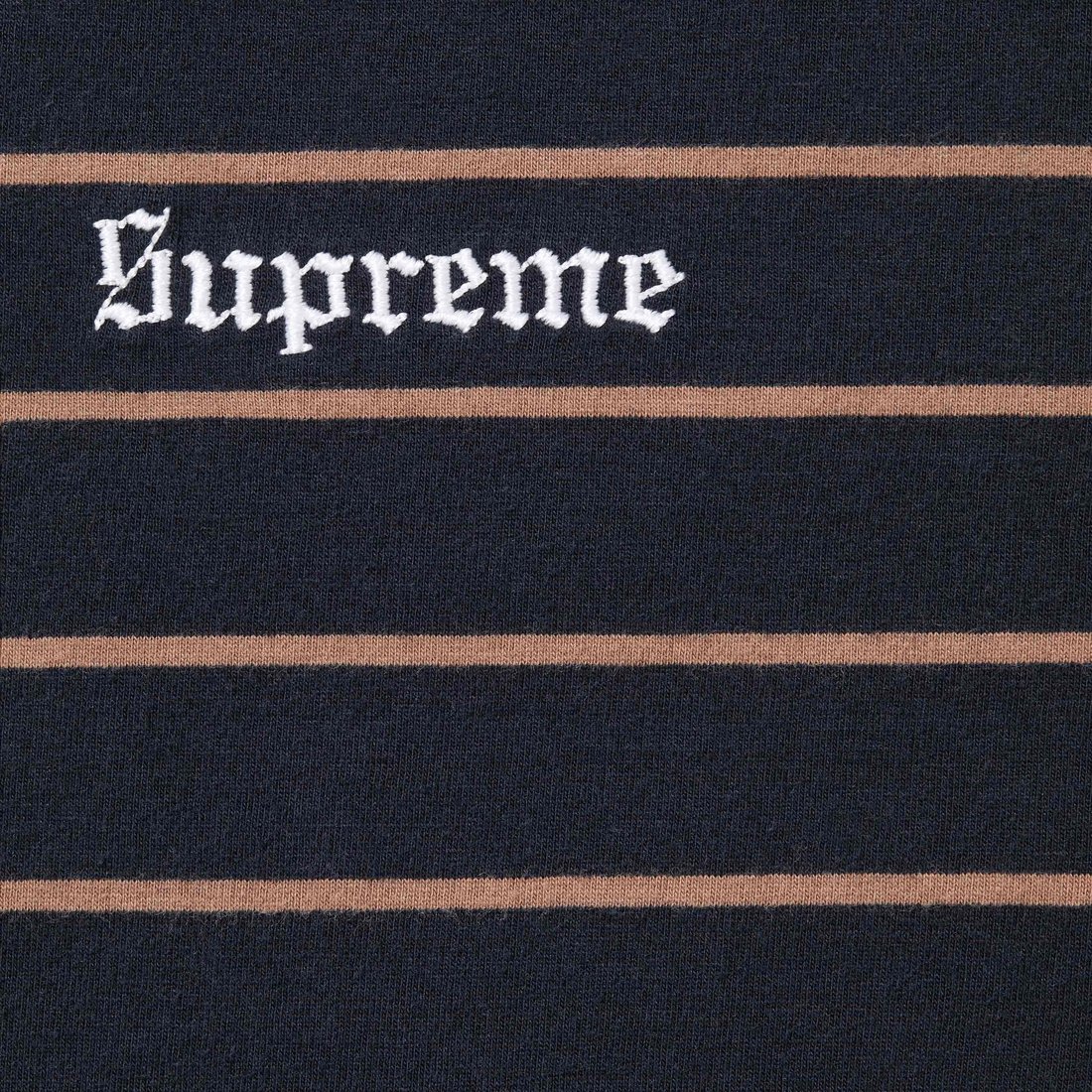 Details on Melvins Stripe S S Polo Black from spring summer
                                                    2024 (Price is $98)