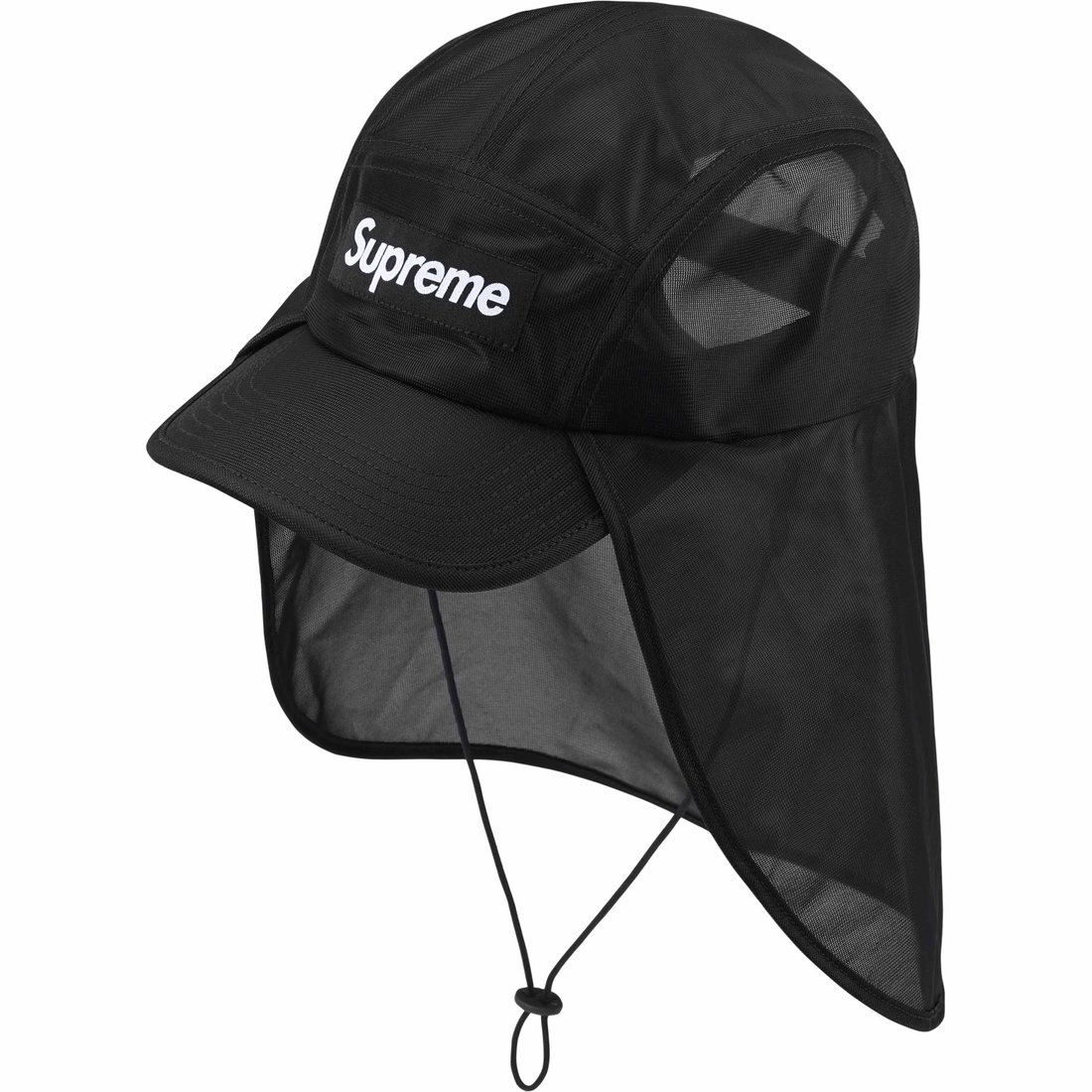 Details on Mesh Sunshield Camp Cap Black from spring summer
                                                    2024 (Price is $58)
