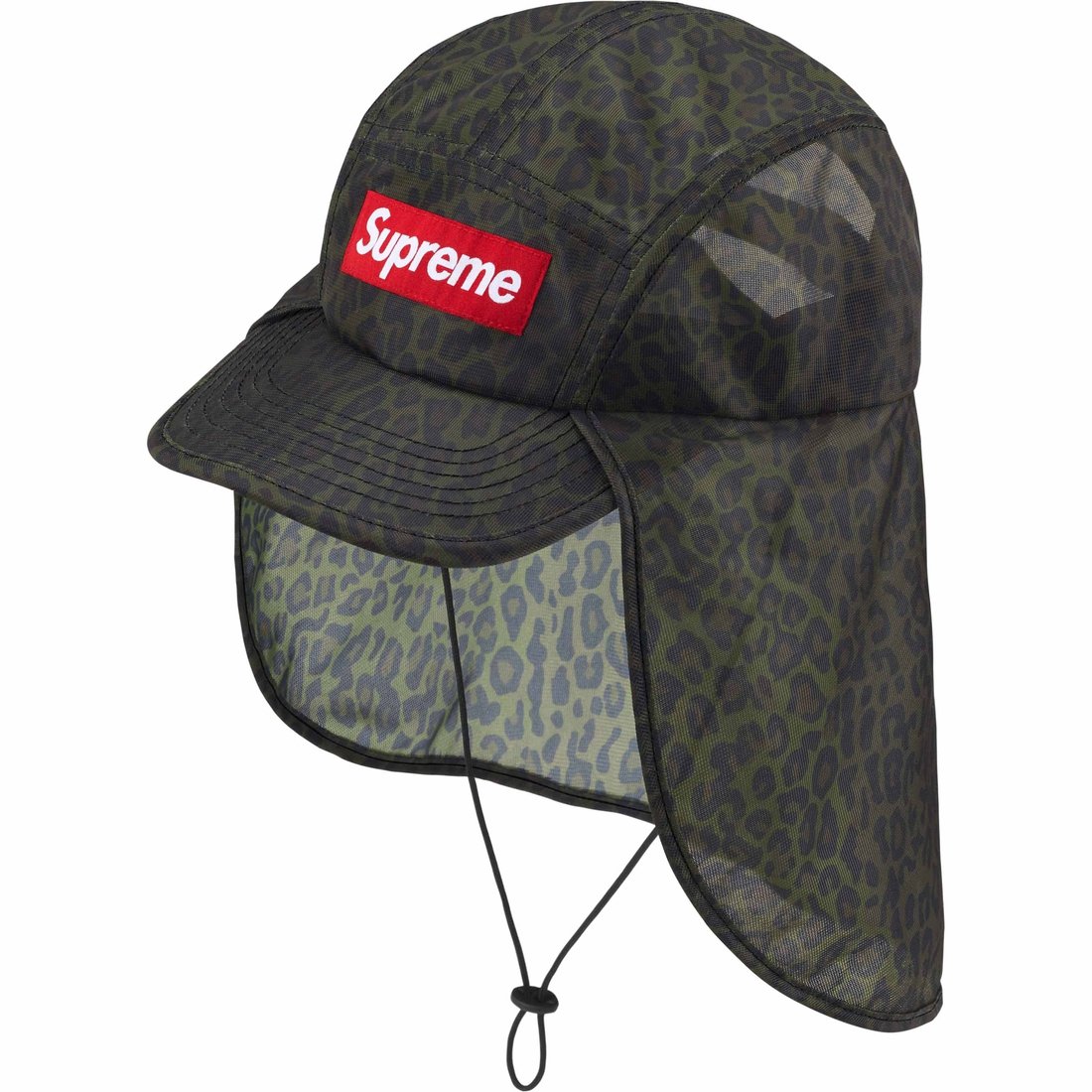 Details on Mesh Sunshield Camp Cap Leopard from spring summer
                                                    2024 (Price is $58)
