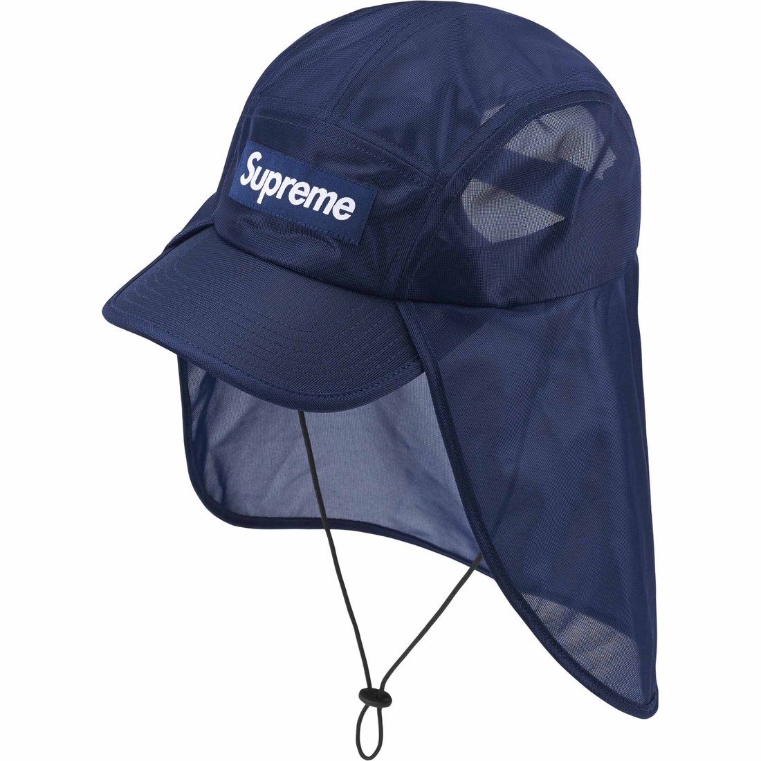 Details on Mesh Sunshield Camp Cap Navy from spring summer
                                                    2024 (Price is $58)