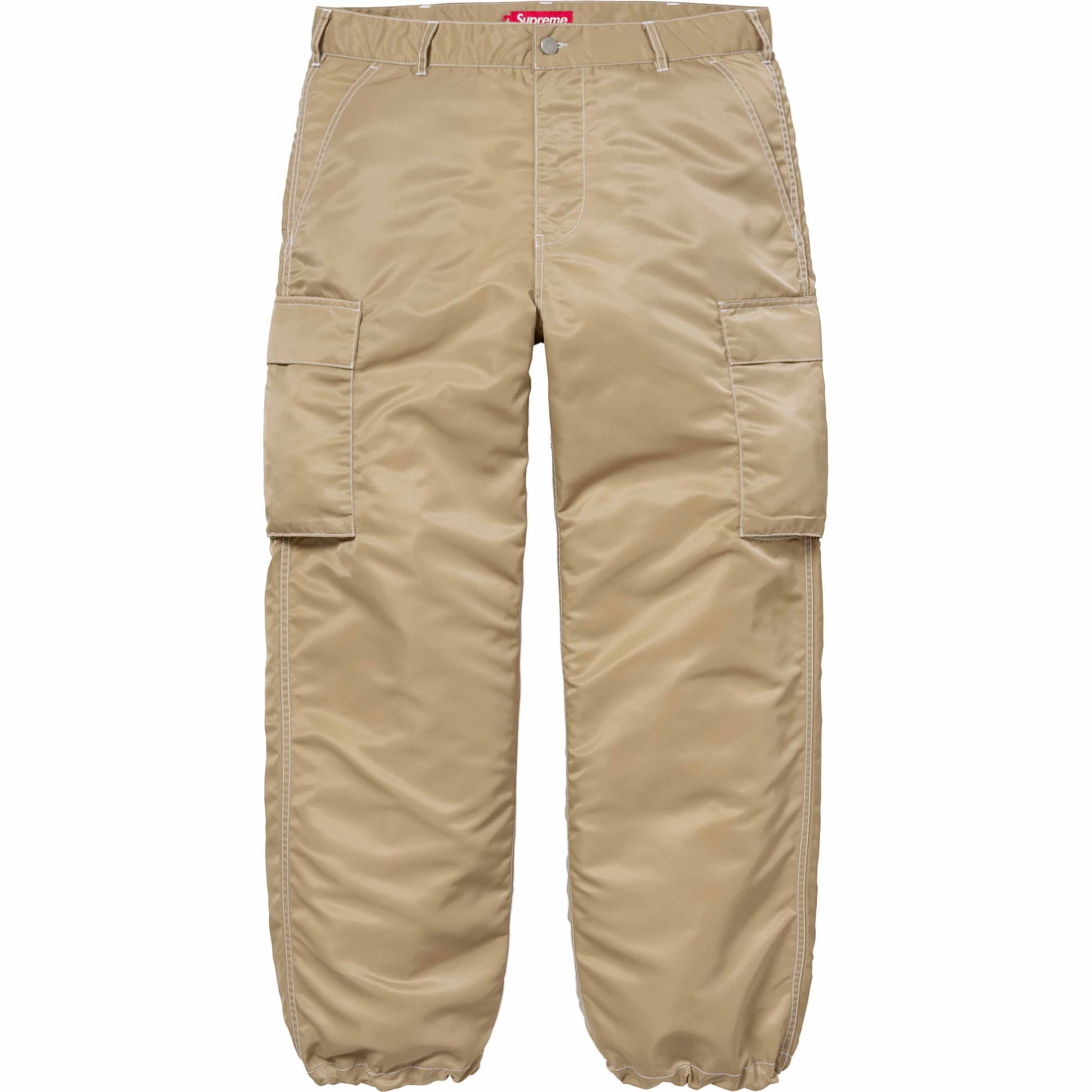 Details on Nylon Cargo Pant Tan from spring summer
                                                    2024 (Price is $168)