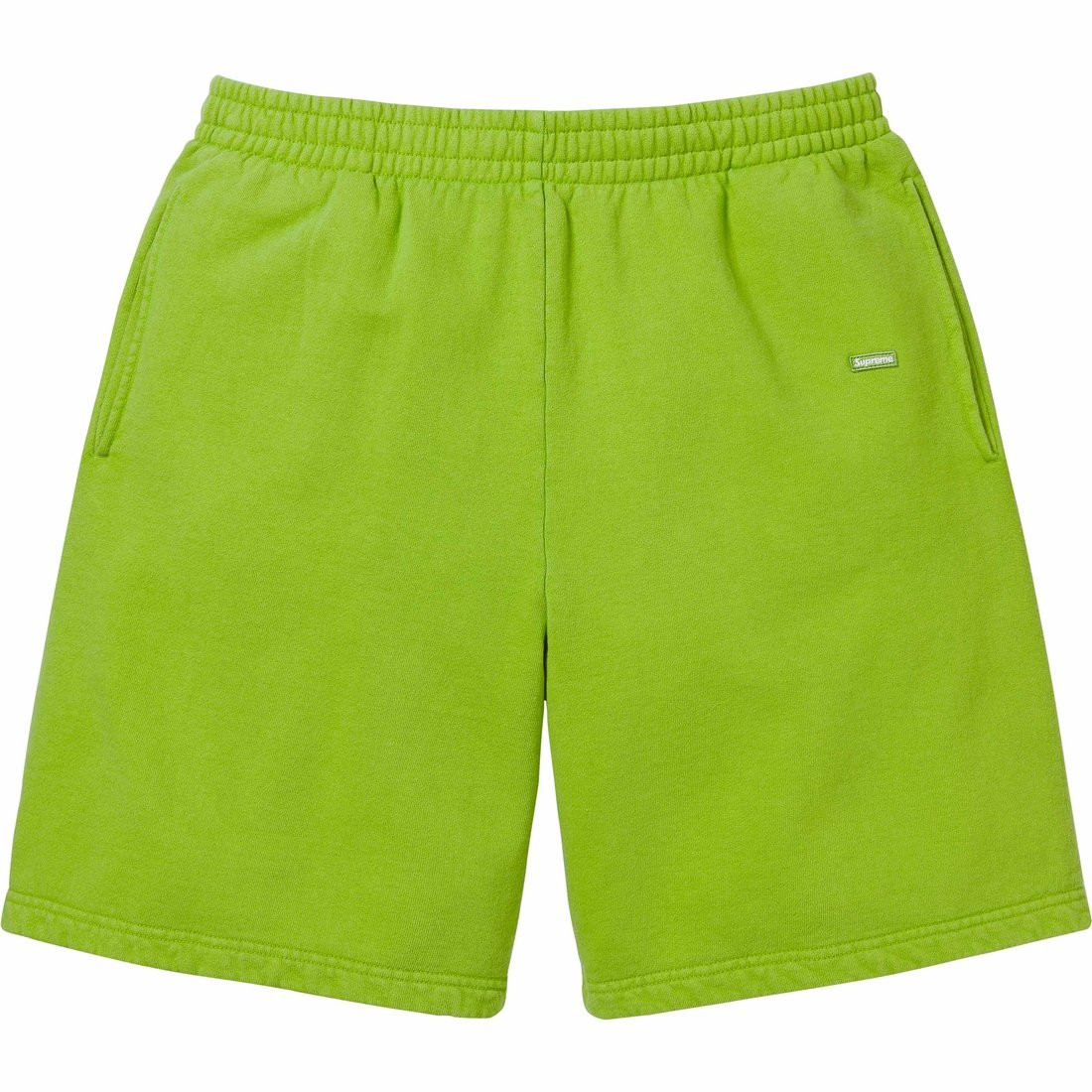 Details on Overdyed Small Box Sweatshort Lime from spring summer
                                                    2024 (Price is $118)