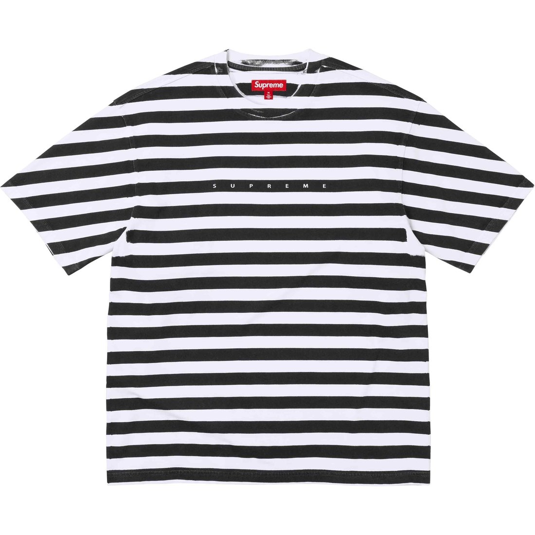 Details on Overprint Stripe S S Top Black from spring summer
                                                    2024 (Price is $88)