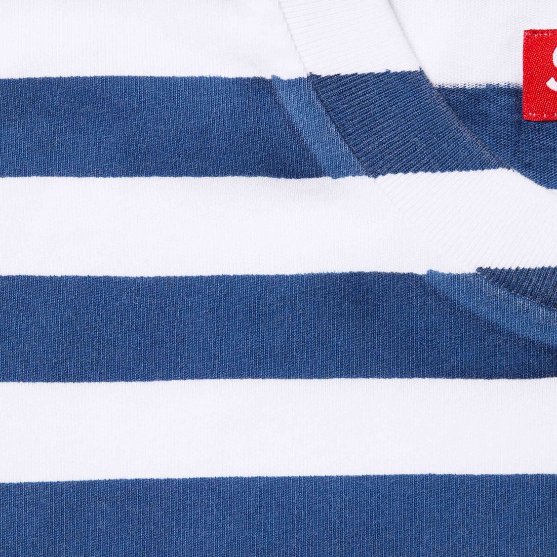 Details on Overprint Stripe S S Top Navy from spring summer
                                                    2024 (Price is $88)
