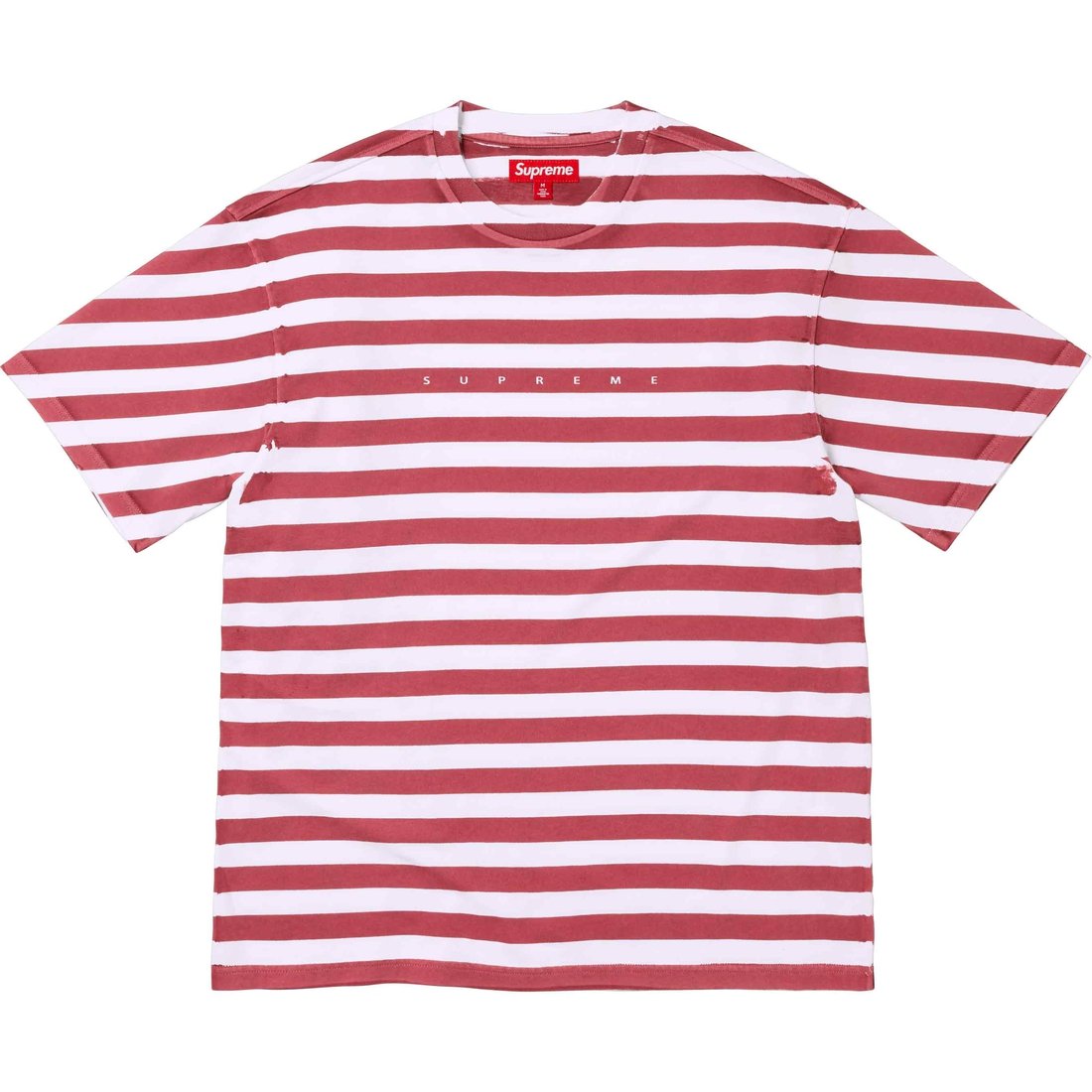 Details on Overprint Stripe S S Top Red from spring summer
                                                    2024 (Price is $88)