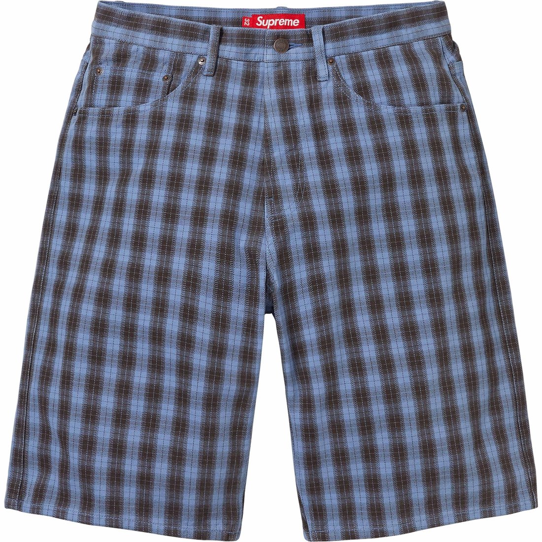 Details on Plaid Baggy Short Blue from spring summer
                                                    2024 (Price is $148)
