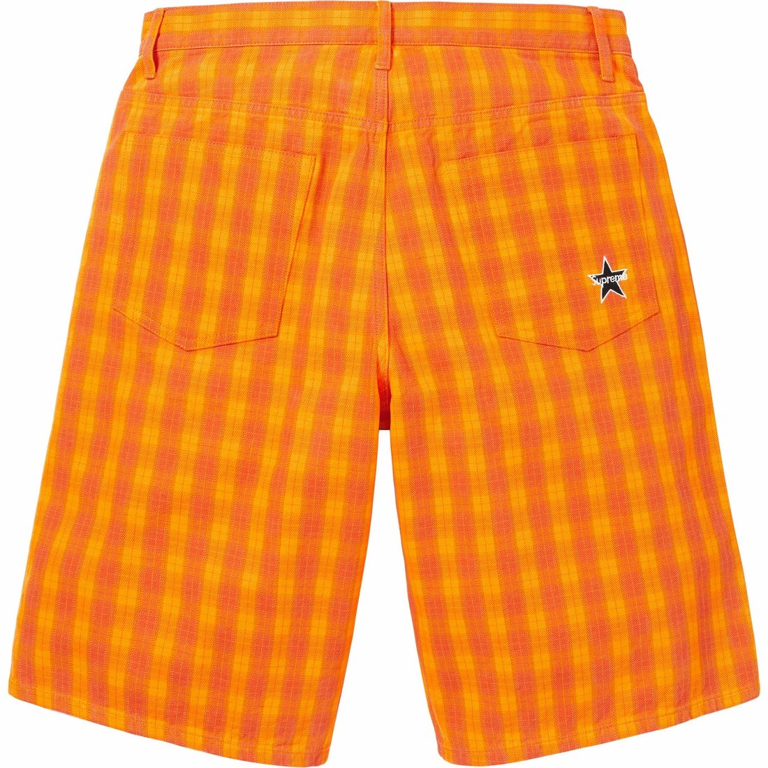 Details on Plaid Baggy Short Orange from spring summer
                                                    2024 (Price is $148)
