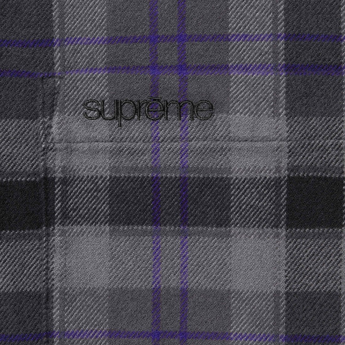 Details on Plaid Flannel Shirt Black from spring summer
                                                    2024 (Price is $138)